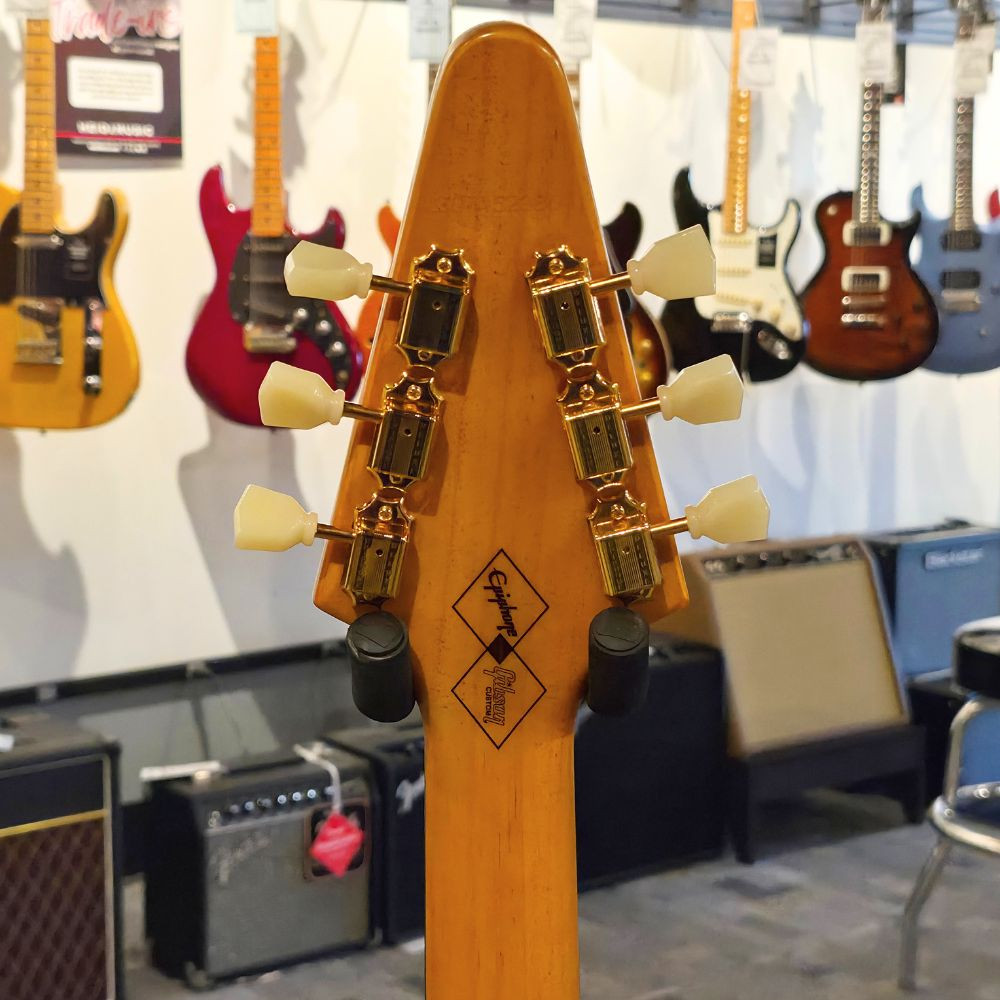 2023 Epiphone 1958 Korina Flying V Electric Guitar - Aged Natural