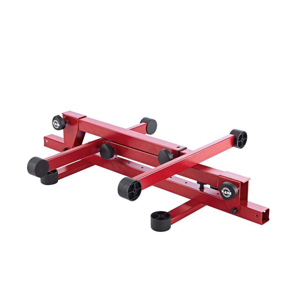 K&M 18820 Omega Pro Table‑Style Keyboard Stand - Ruby Red - Heid Music