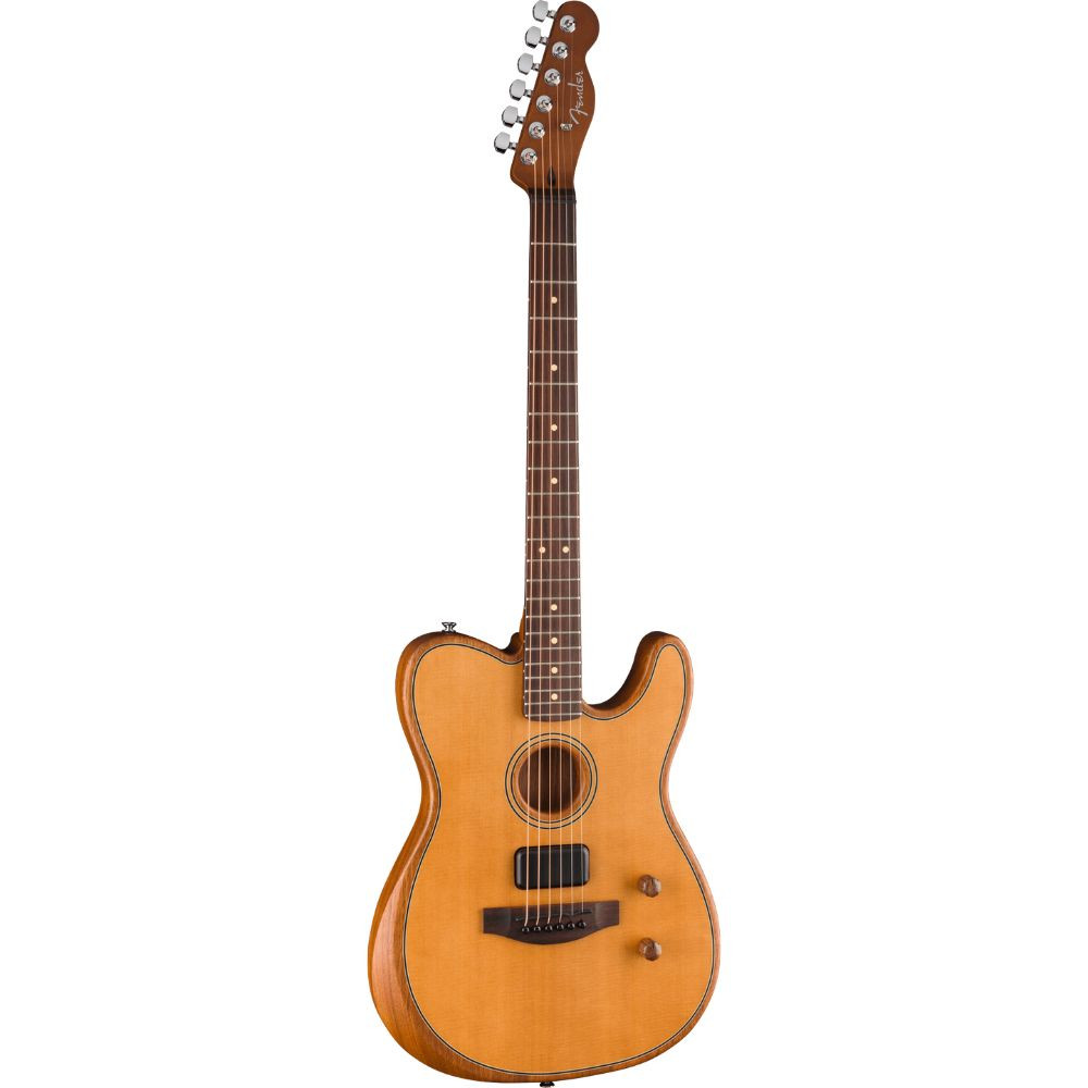 Fender Acoustasonic Standard Telecaster - Aged Natural - Heid Music