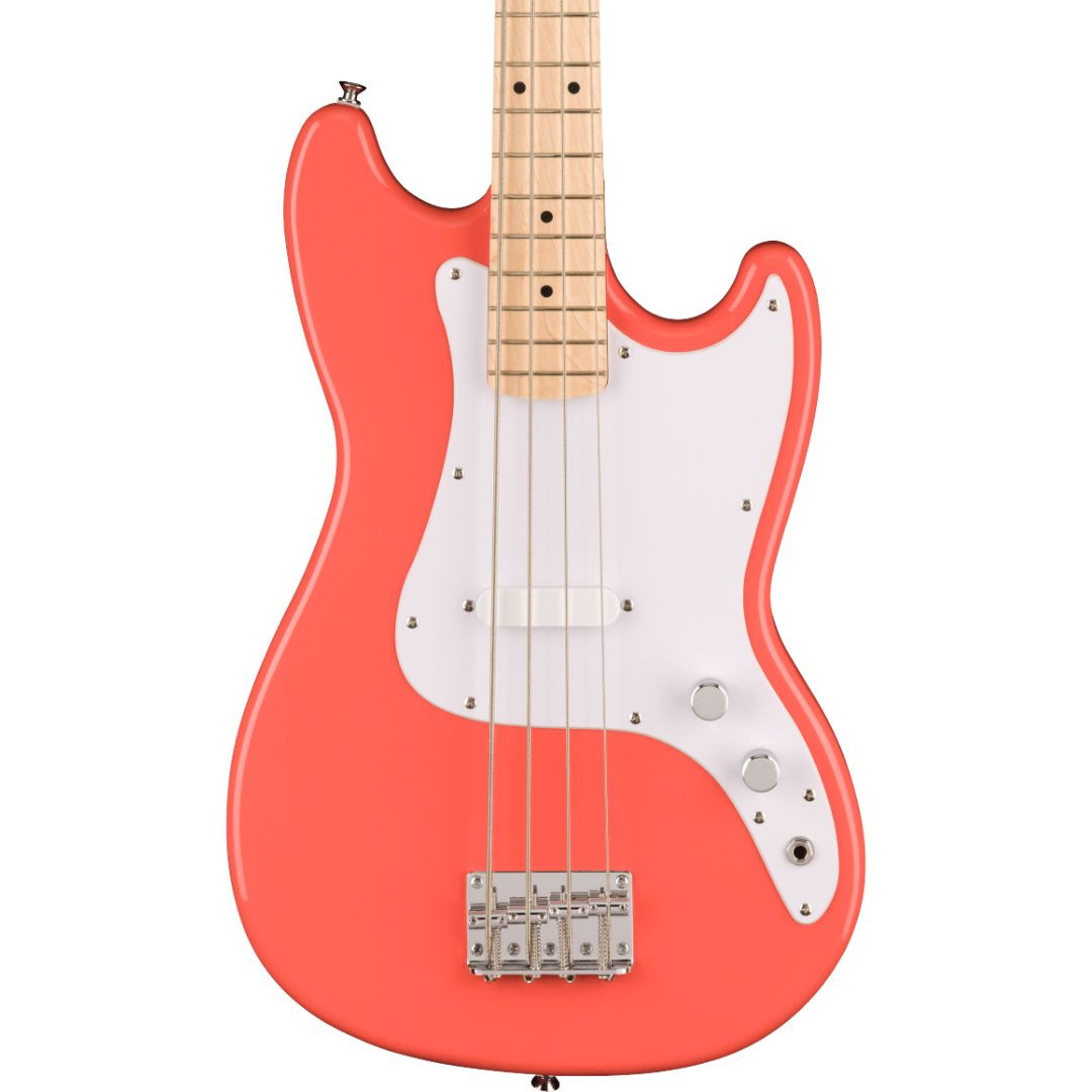 Heid Music | Squier Sonic Bronco Bass Guitar - Tahitian Coral