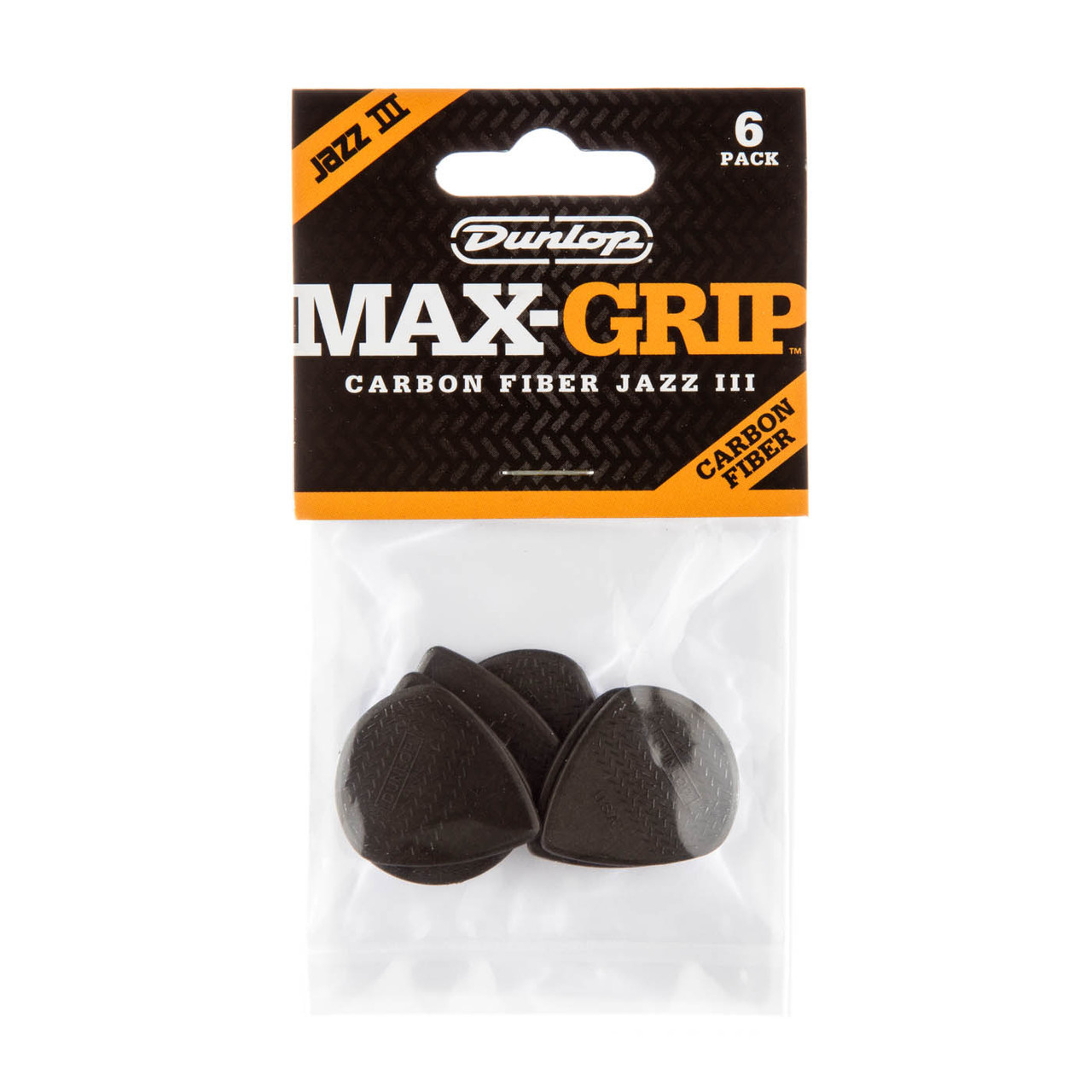 Heid Music | Dunlop Max Grip Jazz III Carbon Fiber Guitar Picks