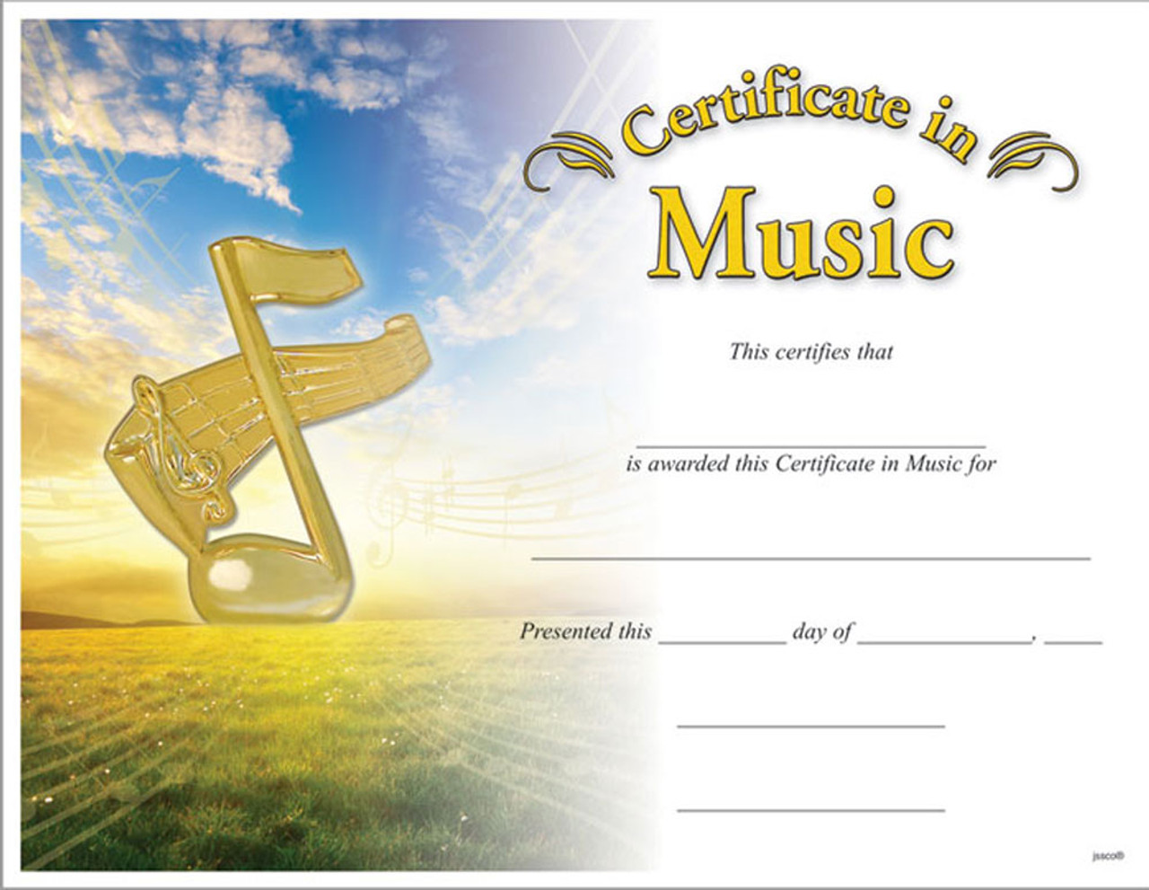 heid-music-certificates-music-award-certificate-pack-of-10 for Free Printable Music Award Certificates Heid Music | Certificates, Music Award Certificate (pack of 10) for Free Printable Music Award Certificates