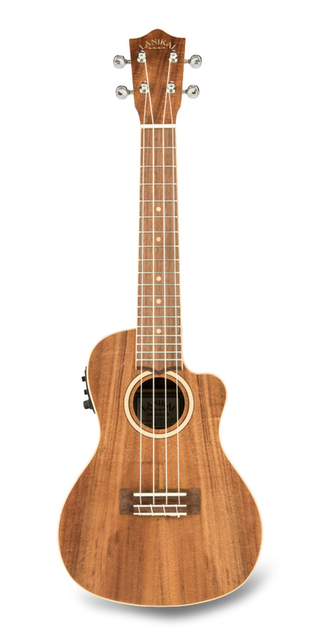 Lanikai Concert Ukulele w/Electronics - Solid Acacia Top