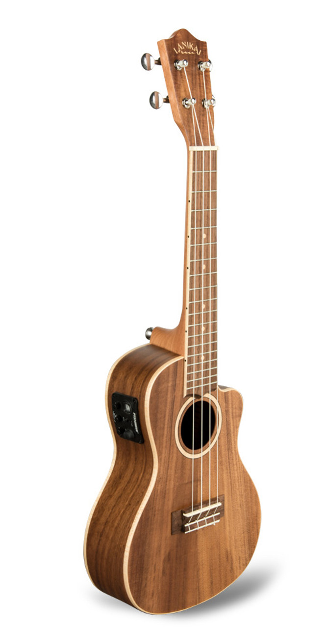 LANIKAI FB-CETC Figured Bocote Thin Body Concert with A/E Ukulele エレクトリック  コンサートウクレレ - 楽器、器材