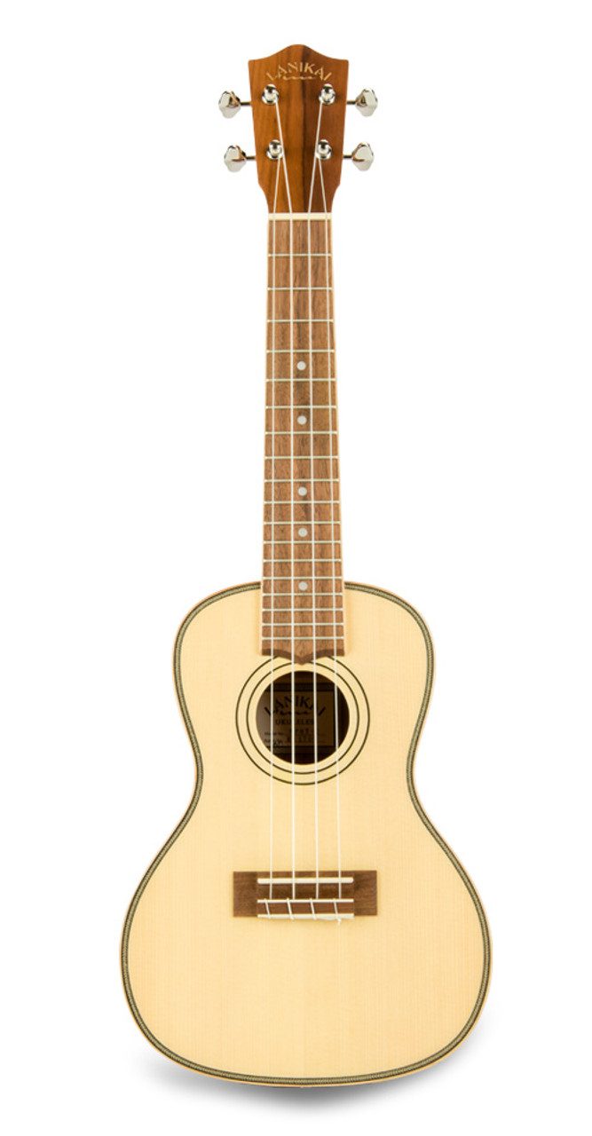 Lanikai Solid Spruce Top Concert Ukulele - Natural