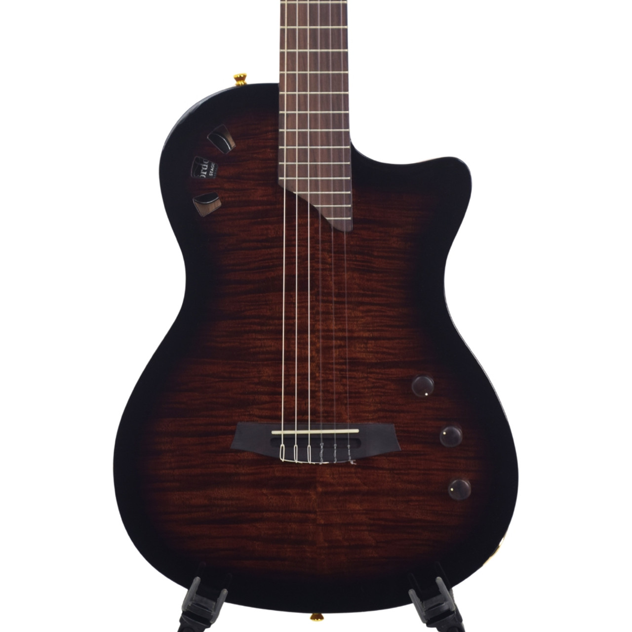 Cordoba Fusion Stage Nylon String Electric Guitar - Edge Burst 