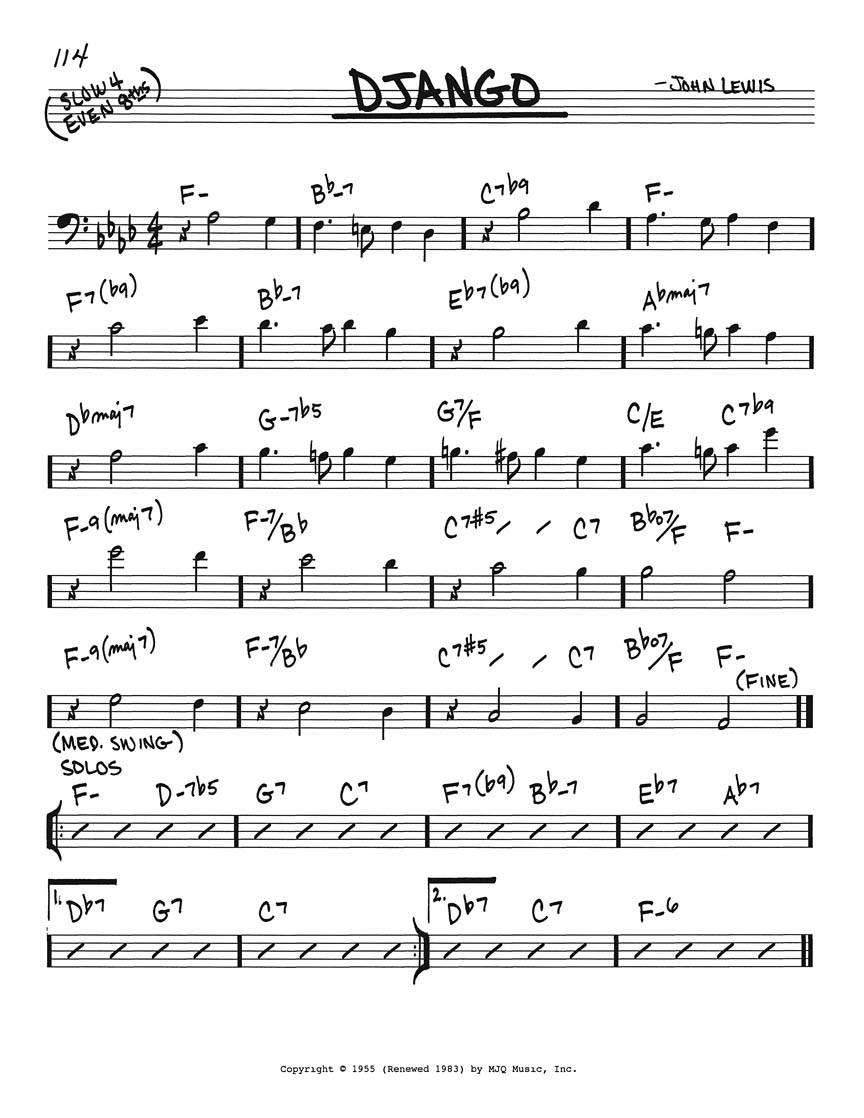 Heid Music | The Real Book Bass Clef Volume 1 - Sixth Edition