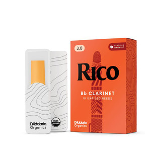 Rico Organic Bb Clarinet Reeds - 3 (10 pack)
