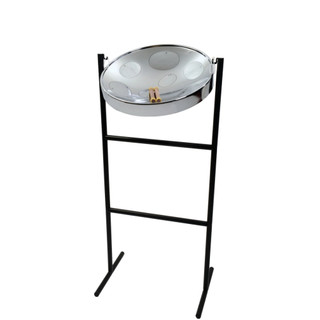Panyard Jumbie Jam G Major Steel Drum - Chrome w/ Floor Stand