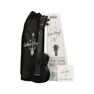 Kala Learn to Play Recycled Color Chord Ukulele Starter Kit - Soprano