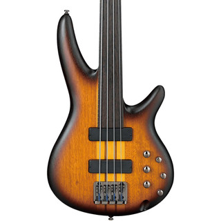 Ibanez SRF700 Fretless Bass Guitar - Brown Burst Flat