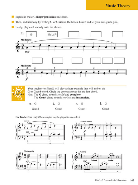 sample page music theory