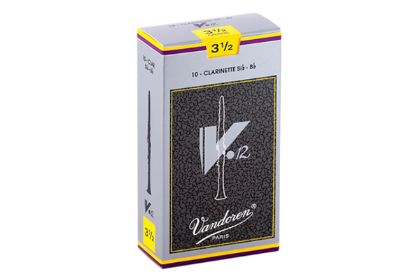 Vandoren V12 Bb Clarinet Reeds Strength 3.5 - Box of 10