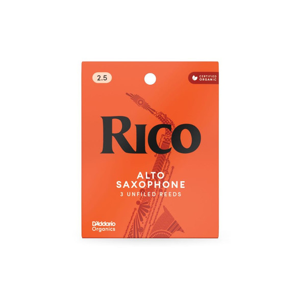 Rico Alto Saxophone Reeds - 2.5 (3 pack)