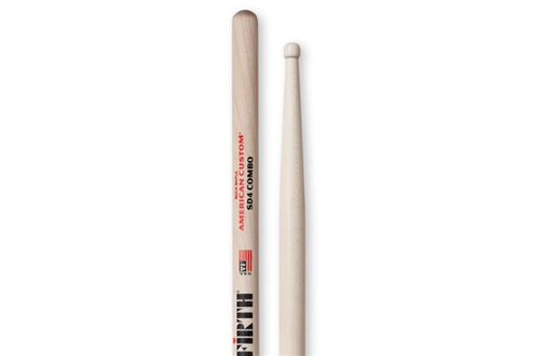 Vic Firth SD4 Combo American Custom Maple Sticks - Wood Tip