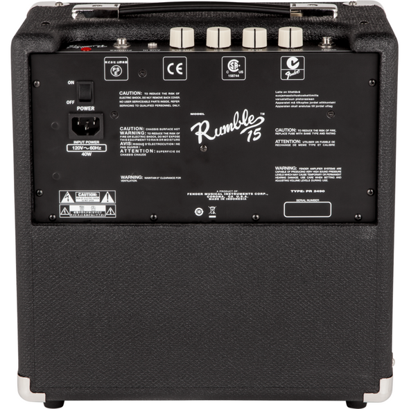 Fender Rumble 15 V3 15w 1x8 Bass Combo AmpB