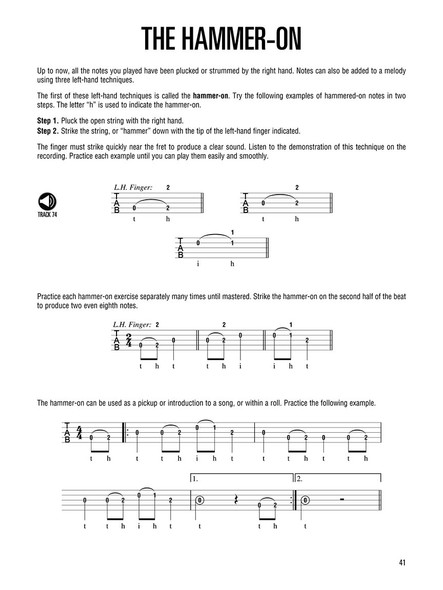 Hal Leonard Banjo Method Book 1 w/ Audio  - The Hammer-On