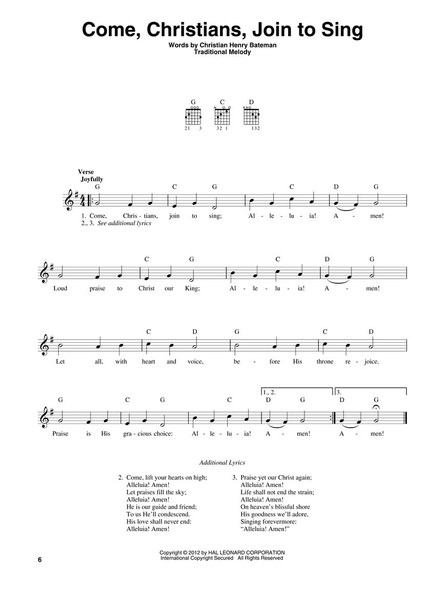 3 Chord Hymns for Guitar - Come, Christians, Join to Sing