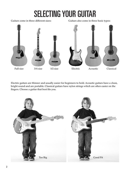 Hal Leonard Guitar for Kids Book 1 w/ Audio - Selecting Your Guitar