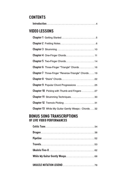 Jake Shimabukuro Teaches Ukulele Lessons (sample page 1)
