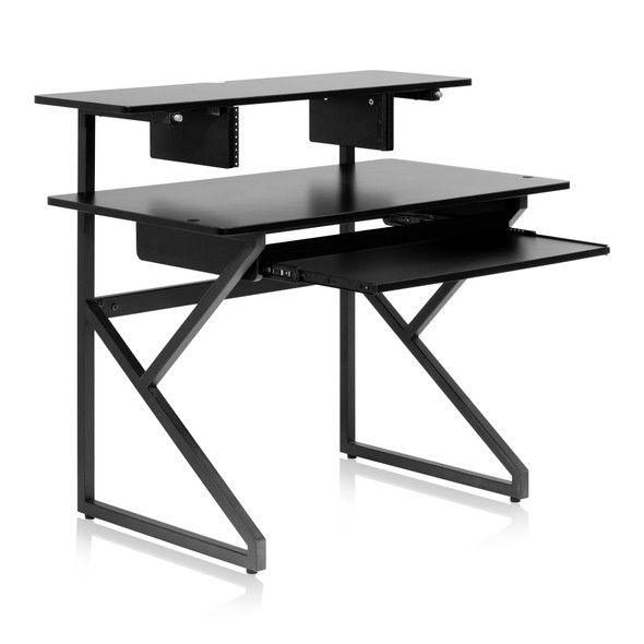 Gator Frameworks Content Creator Desk - Black (front view)