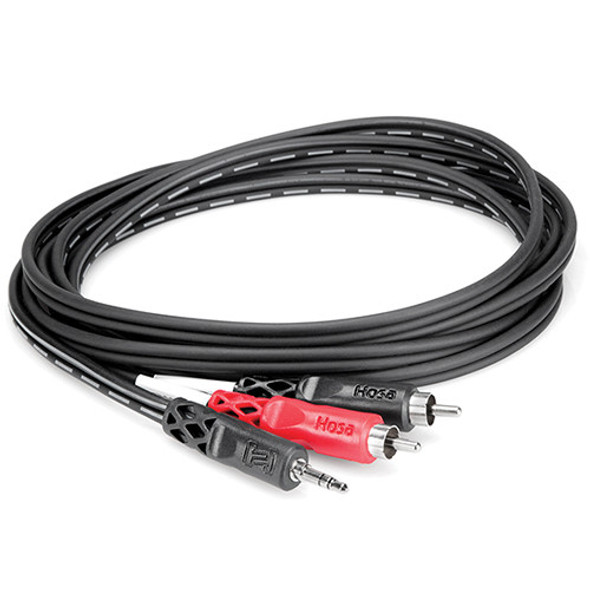 Hosa CMR-210 Stereo Cable - 3.5mm TRS - Dual RCA