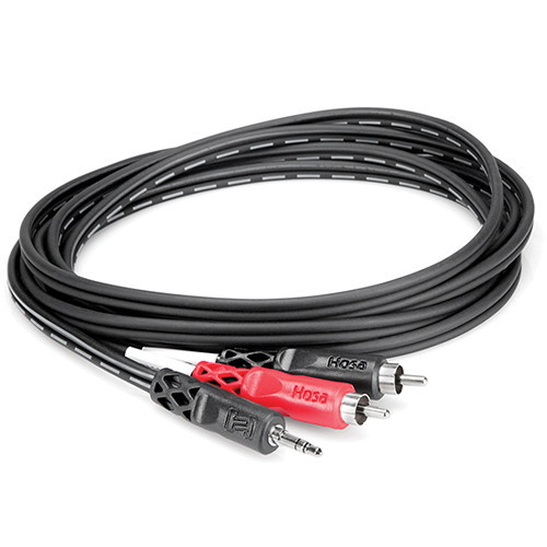 Hosa CMR-210 Stereo Cable - 3.5mm TRS / Dual RCAA
