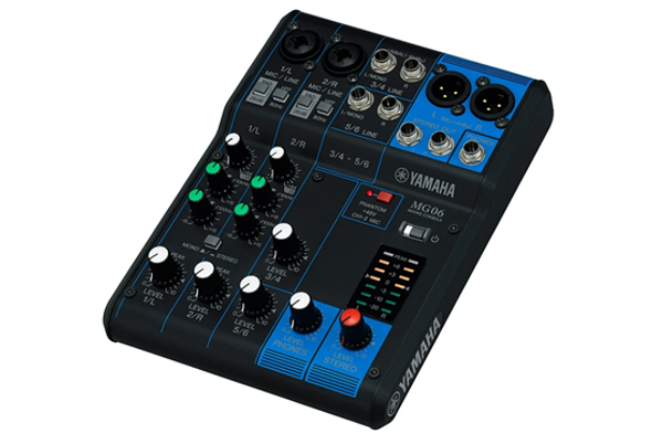 Yamaha MG06 6-Channel Mixer