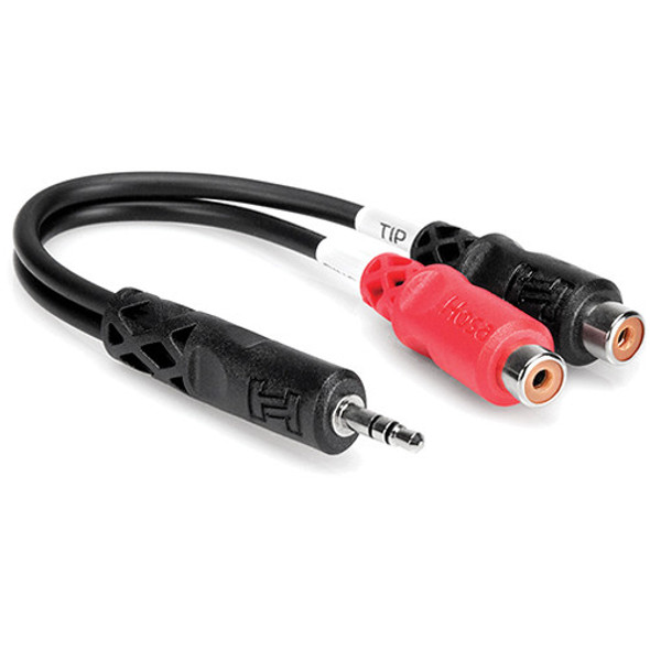 Hosa Stereo Breakout (3.5mm TRS - Dual RCA)