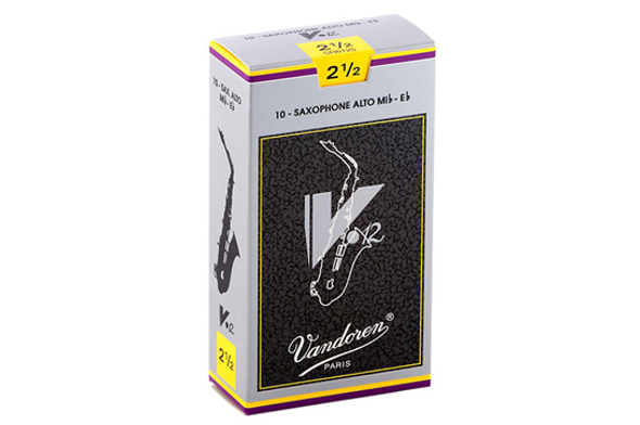Vandoren V12 Alto Saxophone Reeds Strength 2.5 (Box of 10)