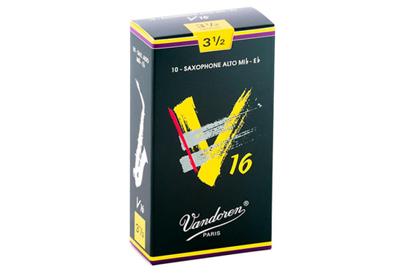 Vandoren V16 Alto Saxophone Reeds Strength 3.5 (Box of 10)
