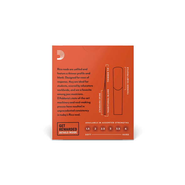 Rico Clarinet Reeds Strength 2 - Box of 10A