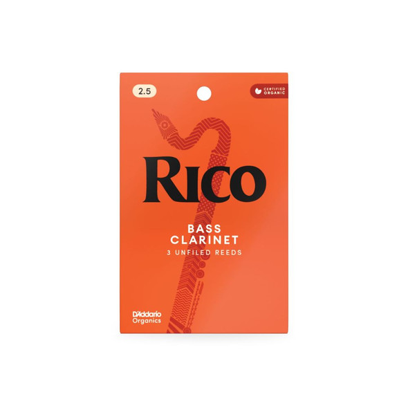 Rico Bass Clarinet Reeds - 2.5 (3 pack)