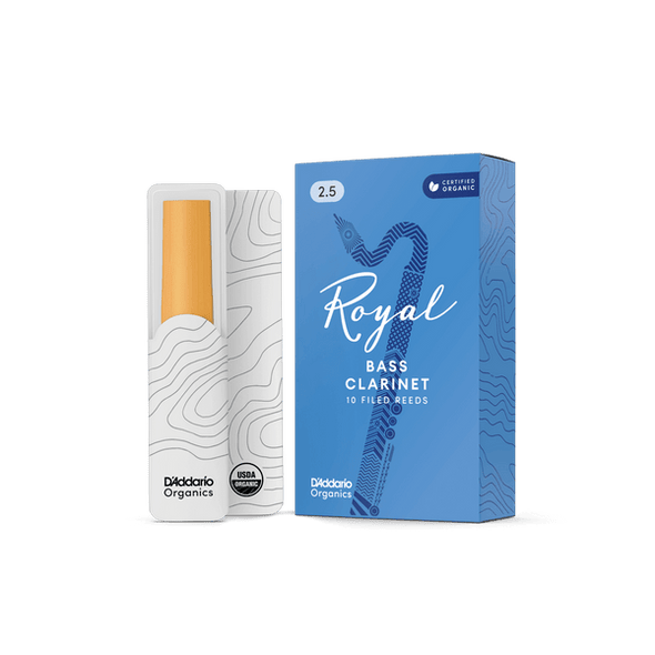 Royal Organic Bass Clarinet Reeds - 2.5 (10 pack)