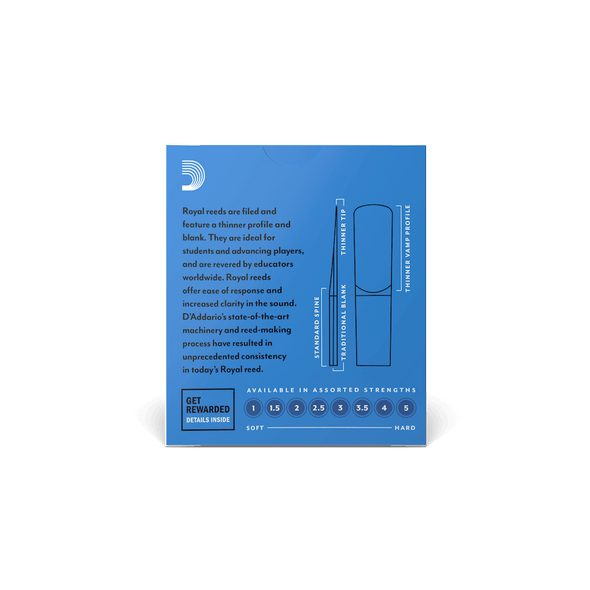 Rico Royal Alto Saxophone Reeds Strength 3 - Box of 10B