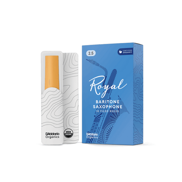 Royal Organic Baritone Saxophone Reeds - 2.5 (10 pack)
