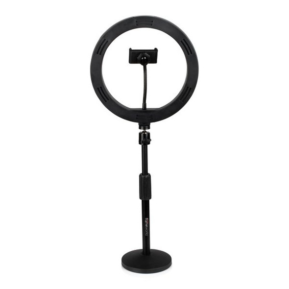 Gator Frameworks 10" Ring Light Stand w/Phone HolderD