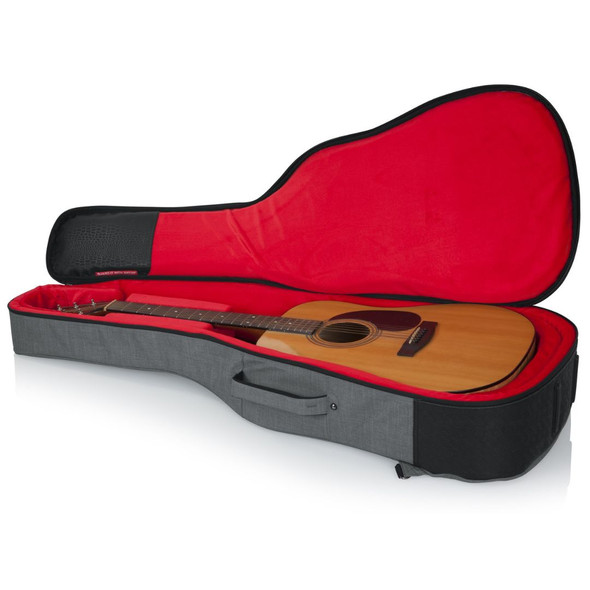 Gator Transit Series Acoustic Guitar Gig Bag - Light GreyB