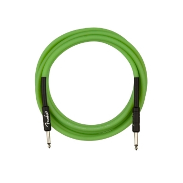 Fender Professional Glow in the Dark Cable Straight / Straight - 10' - Green