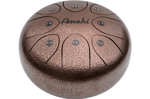 Amahi 10" Steel Tongue Drum - Bronze