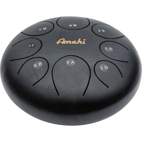 Amahi 8" Steel Tongue Drum - Black top
