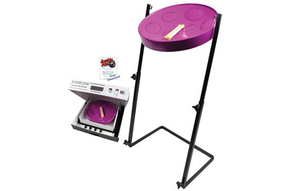 Panyard Jumbie Jam Steel Drum Kit with Z Stand - Purple