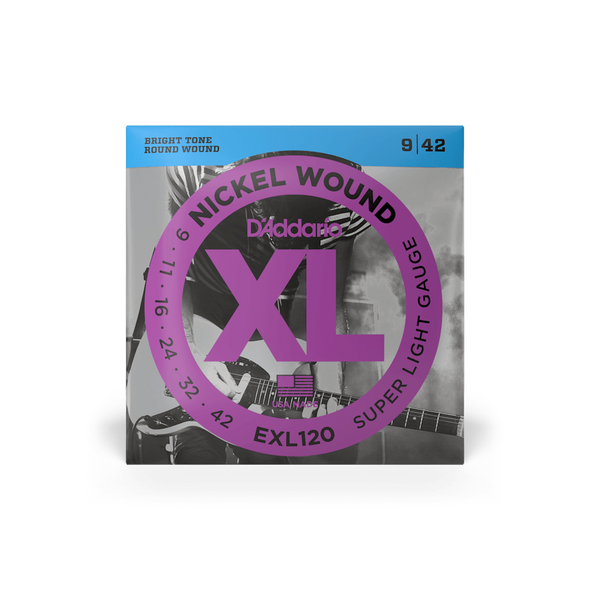 D'Addario EXL120 Nickel Super Light Electric Guitar Strings .009-.042