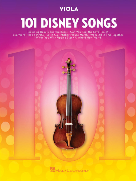 101 Disney Songs - Viola Front Cover