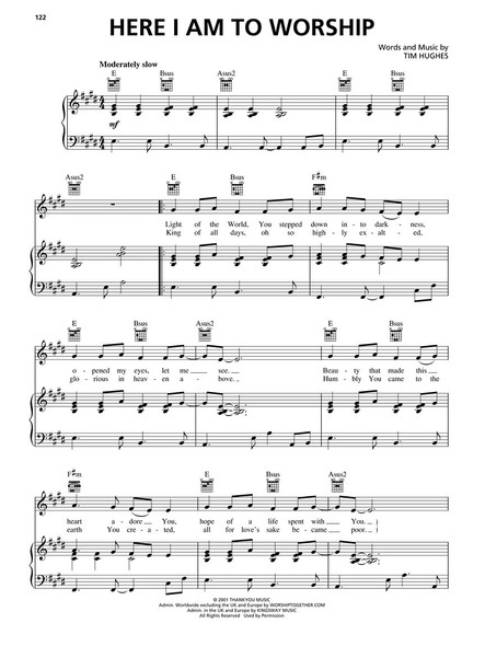 Best Praise and Worship Songs Ever PVG Sample Page