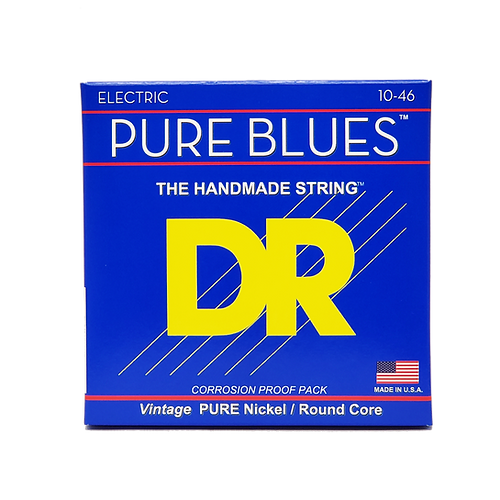 DR PURE BLUES - Pure Nickel Electric Guitar Strings: Medium 10-46D