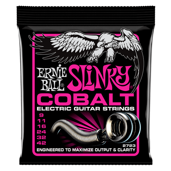 Ernie Ball 2723 Super Slinky Cobalt Electric Guitar Strings .009-.042
