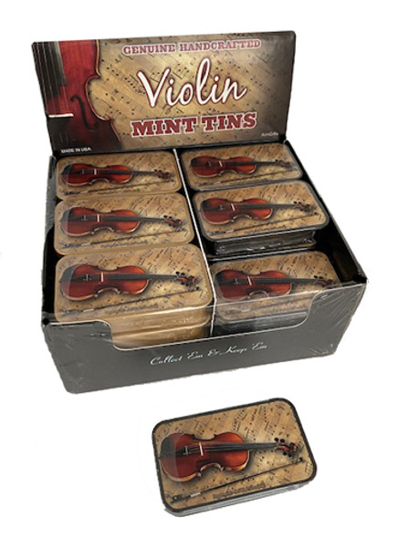 Violin Mint Tin (front view)