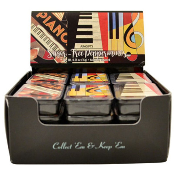 Abstract Piano Mint Tin (front view)