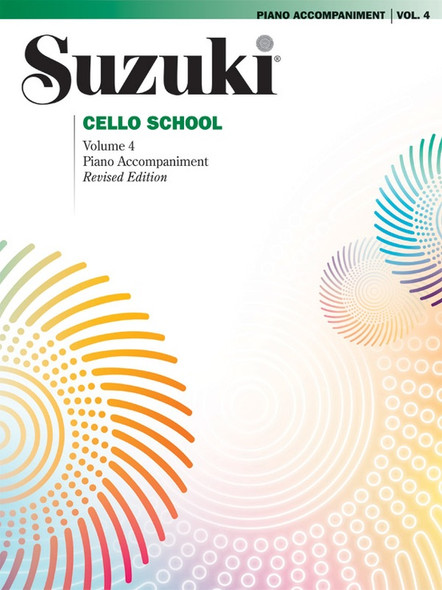 Suzuki Cello School 4 Piano Accompaniment - cover view